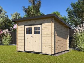 Zahradní domek Robin 300x250 Ekonomik, dvoukřídlé dveře