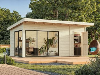Zahradní domek Andrea 15.2 m² (530x300 cm) s posuvnými dveřmi