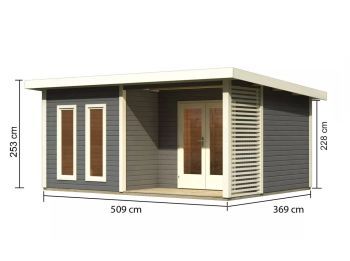 Zahradní domek Karibu RADEBURG 5 (33126) terragrau