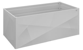 Zvýšený truhlík na zeleninu 200x100 X-Design, stříbrná metalíza - Biohort