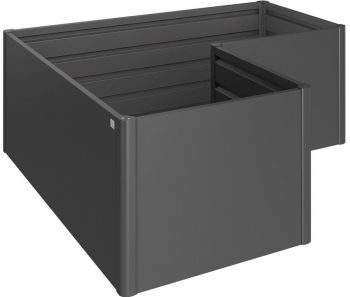 Zvýšený truhlík na zeleninu L tmavě šedá metalíza - Biohort