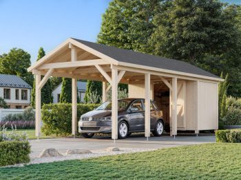 Přístřešek na auto Robert 23.1 m2 s úložným prostorem