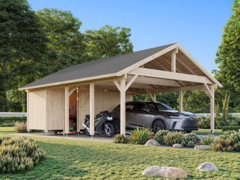 Přístřešek na auto Robert 40.6 m2 s úložným prostorem