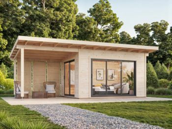 Zahradní domek Grace 11.2 + 8.2 m2 s posuvnými dveřmi s dvojitým sklem
