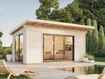 Zahradní domek Grace 14.1 m2 s posuvnými dveřmi s dvojitým sklem