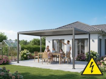 Hliníková bioklimatická pergola PREMIUM Plus 400x300 cm