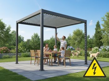 Hliníková bioklimatická pergola PREMIUM Plus 300x300 cm