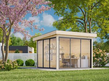 Zahradní domek Lenna 8.3 m2 s posuvnými dveřmi s dvojitým sklem