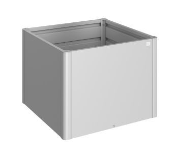 Zvýšený truhlík na zeleninu 100x100, stříbrná metalíza - Biohort
