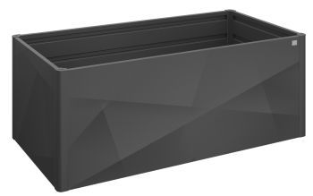 Zvýšený truhlík na zeleninu 200x100 X-Design, tmavě šedá metalíza - Biohort