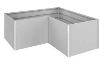 Zvýšený truhlík na zeleninu L, stříbrná metalíza - Biohort