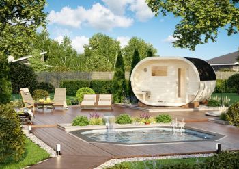Barelová sauna Anette 3,0 + 1,5 m2 (bez kamen)