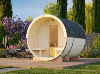 Barelová sauna Anita 1,3 + 0,7 m2 (bez kamen)