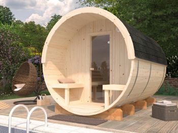 Barelová sauna Anita 1,6 + 0,7 m2 (bez kamen)