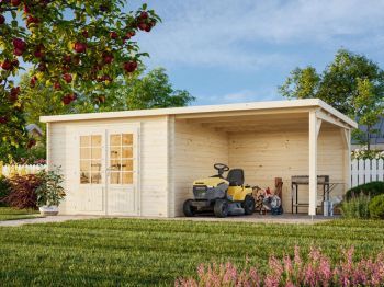 Zahradní domek Ella 8.7 m² (300x300 cm) s přístřeškem