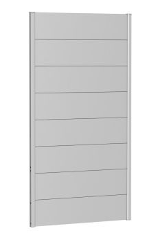 Zástěna na ochranu soukromí bez akrylového skla 100x180, stříbrná metalíza - Biohort