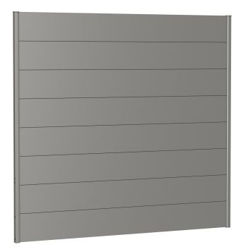 Zástěna na ochranu soukromí bez akrylového skla 200x180, šedý křemen metalíza - Biohort