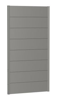 Zástěna na ochranu soukromí bez akrylového skla 100x180, šedý křemen metalíza - Biohort