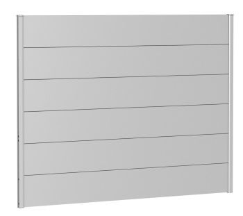 Zástěna na ochranu soukromí bez akrylového skla 180x135, stříbrná metalíza - Biohort