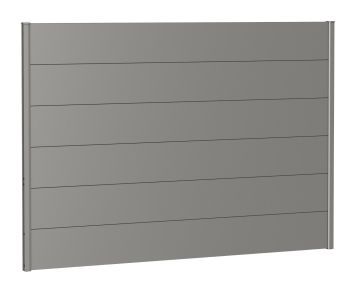 Zástěna na ochranu soukromí bez akrylového skla 200x135, šedý křemen metalíza - Biohort
