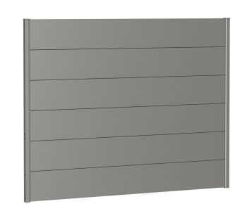 Zástěna na ochranu soukromí bez akrylového skla 180x135, šedý křemen metalíza - Biohort