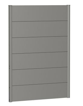 Zástěna na ochranu soukromí bez akrylového skla 100x135, šedý křemen metalíza - Biohort