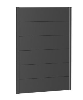 Zástěna na ochranu soukromí bez akrylového skla 100x135, tmavě šedá metalíza - Biohort