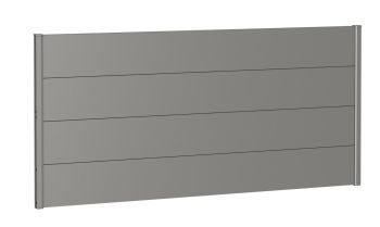 Zástěna na ochranu soukromí bez akrylového skla 200x90, šedý křemen metalíza - Biohort