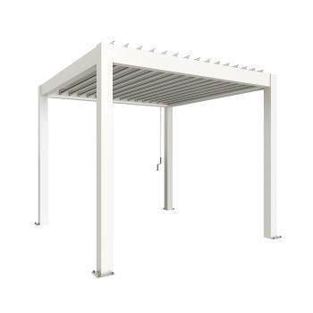 Zahradní hliníková pergola 300x300, bílá - Biohort