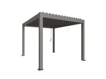 Zahradní hliníková pergola 300x350, šedý křemen metalíza - Biohort