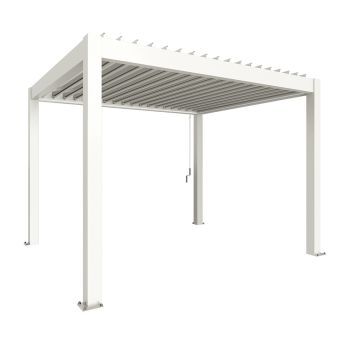 Zahradní hliníková pergola 350x300, bílá - Biohort