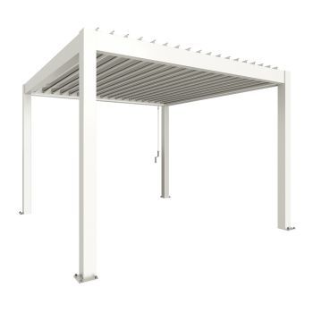 Zahradní hliníková pergola 350x350, bílá - Biohort
