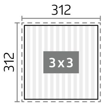 Zahradní hliníková pergola 300x300