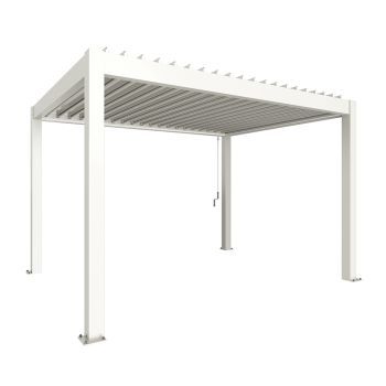 Zahradní hliníková pergola 400x300, bílá - Biohort
