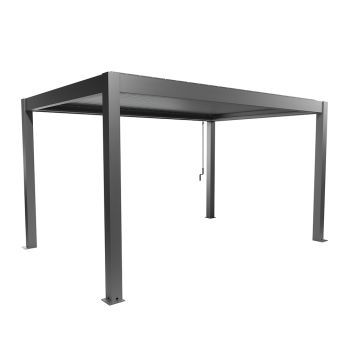 Zahradní hliníková pergola 450x300, šedý křemen metalíza - Biohort