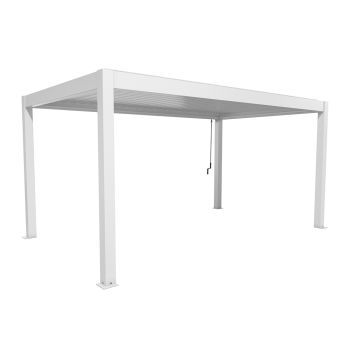 Zahradní hliníková pergola 500x300, bílá - Biohort