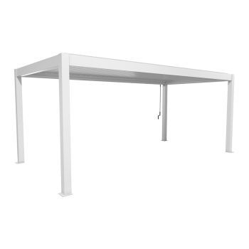 Zahradní hliníková pergola 600x300, bílá - Biohort