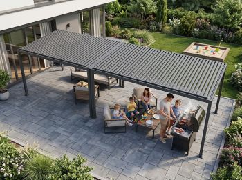 Hliníková bioklimatická pergola PREMIUM 800x300 cm