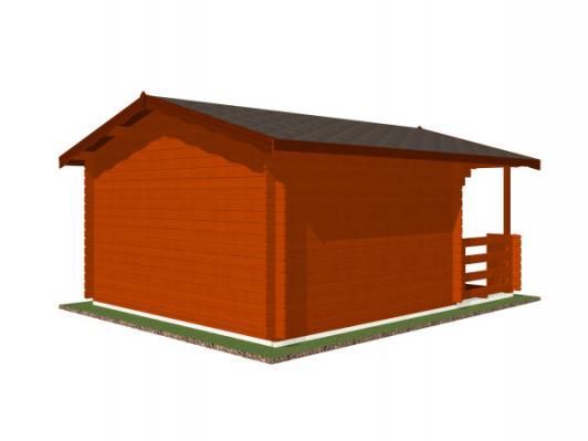 Zahradní domek Luka 350x300 Ekonomik, dvoukřídlé dveře