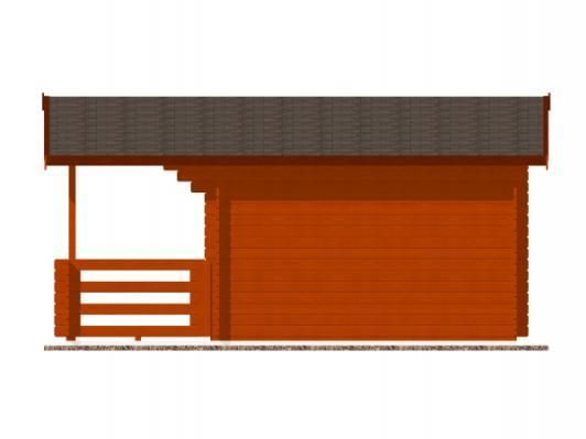 Zahradní domek Luka 350x300 Ekonomik, dvoukřídlé dveře