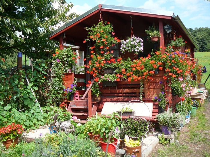 Zahradní domek Dita 3.5 s terasou