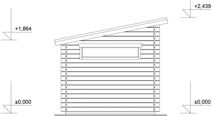 Zahradní domek Kevin 350x250 Ekonomik