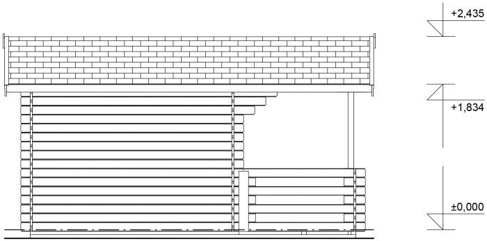 Zahradní domek Luka 350x250 Ekonomik