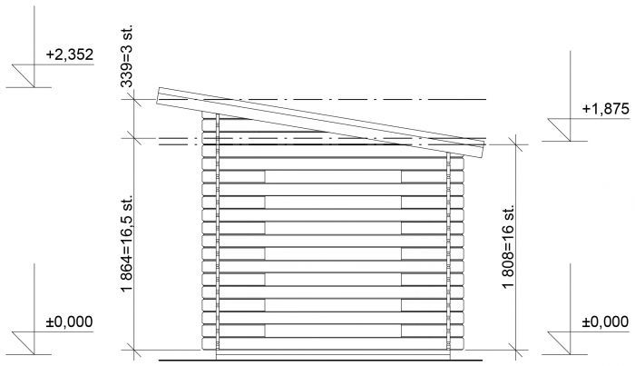 Dřevník Standard 250x200