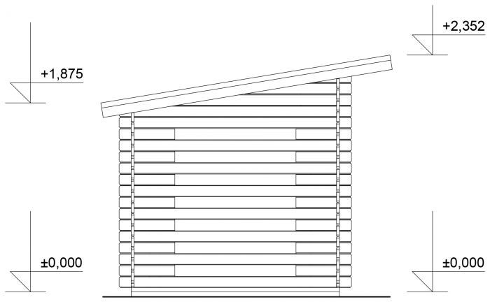 Dřevník Standard 250x200