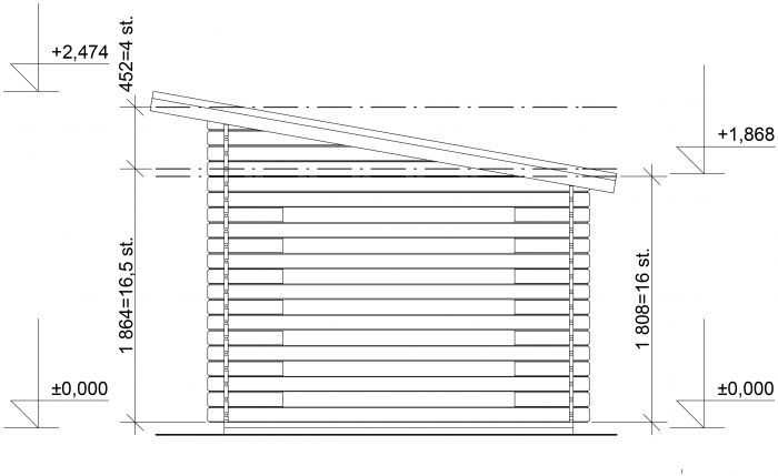 Dřevník Standard 350x250