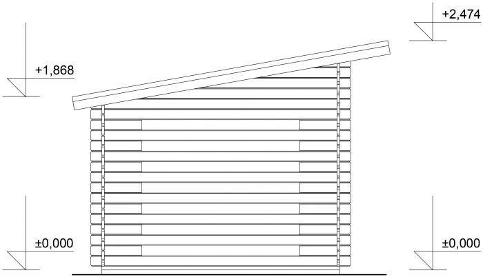 Dřevník Standard 350x250