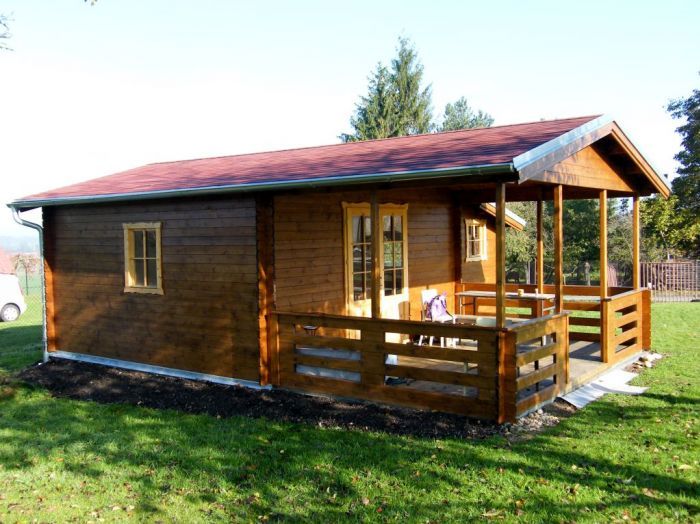 Zahradní chata Camping V, prodloužená terasa