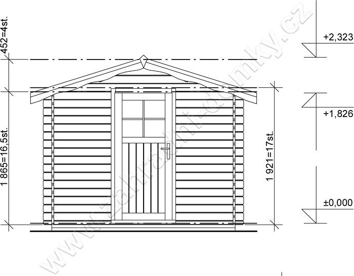 Zahradní domek Albert 250x200