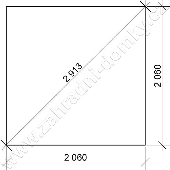 Zahradní domek Albert 200x200